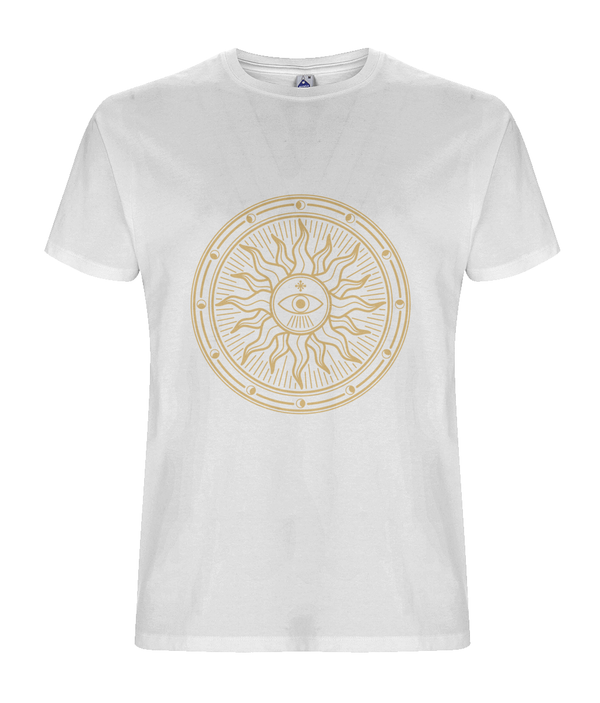 The Sun God - White Organic T-shirt