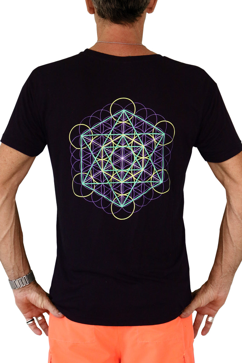Symbol Print T-Shirt : Metatronic Lime