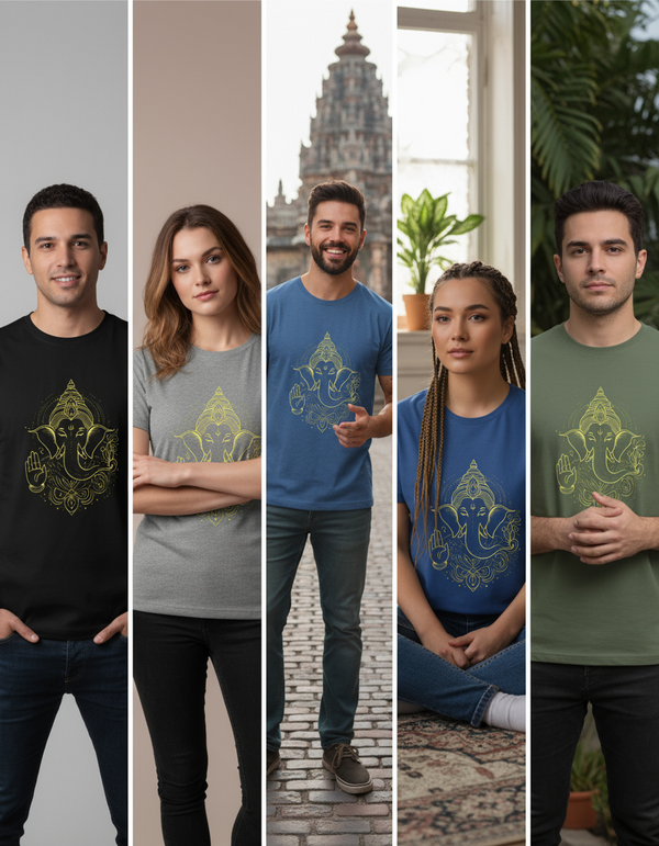 Golden Ganesh- Organic Shirt