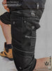 XI Maze Black Shorts