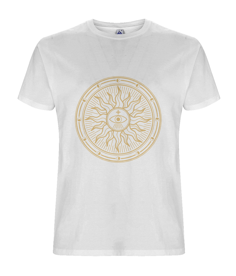 The Sun God - White Organic T-shirt