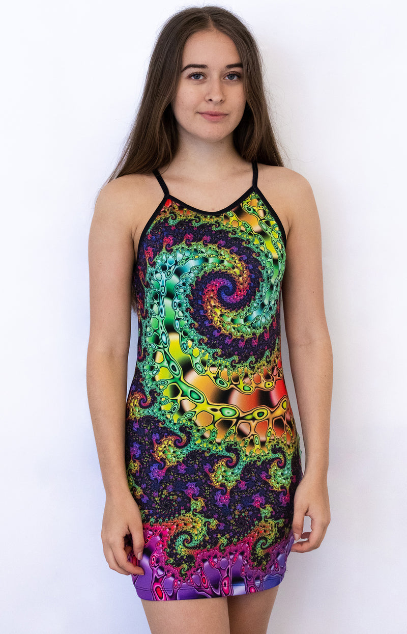 Sublime Strap Dress : Whirlpool fractal