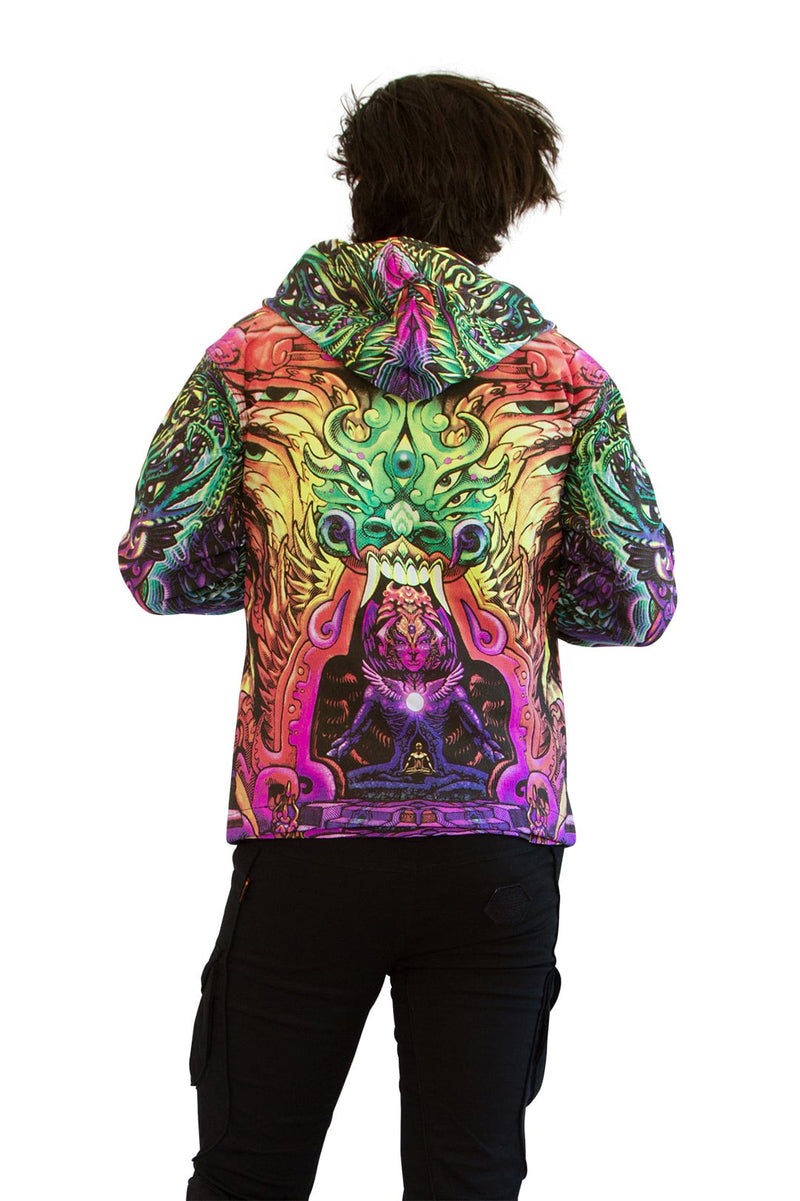 Hooded  Zip Jacket : Alpha Centauri Rainbow