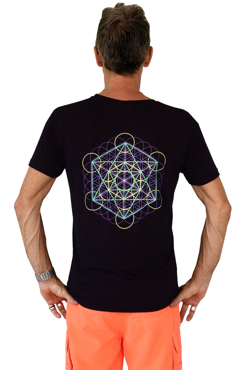 Symbol Print T-Shirt : Metatronic Lime