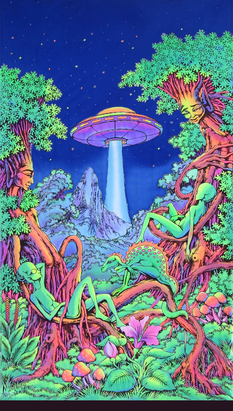 UV Wallhanging : UFO Jungle