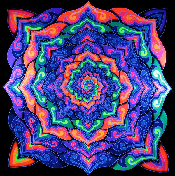 UV Banner : Spiral Lotus