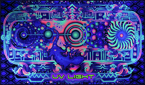 Giant UV Banner : Space Gecko