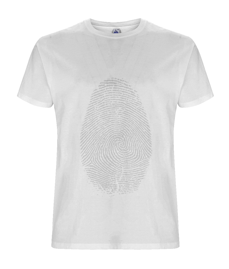 Finger print - White Organic T-shirt