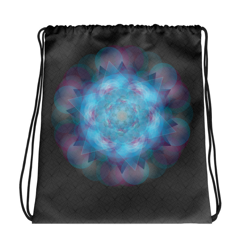 Blue Mandala Drawstring bag