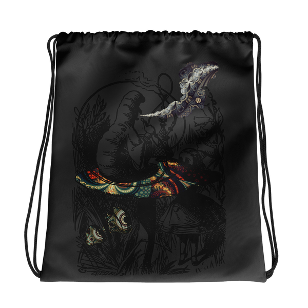 The smoking caterpillar  - Drawstring bag